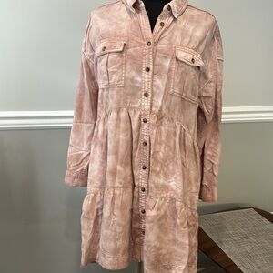 Pilcro roomy size medium tie dye dress. Soft and flowy